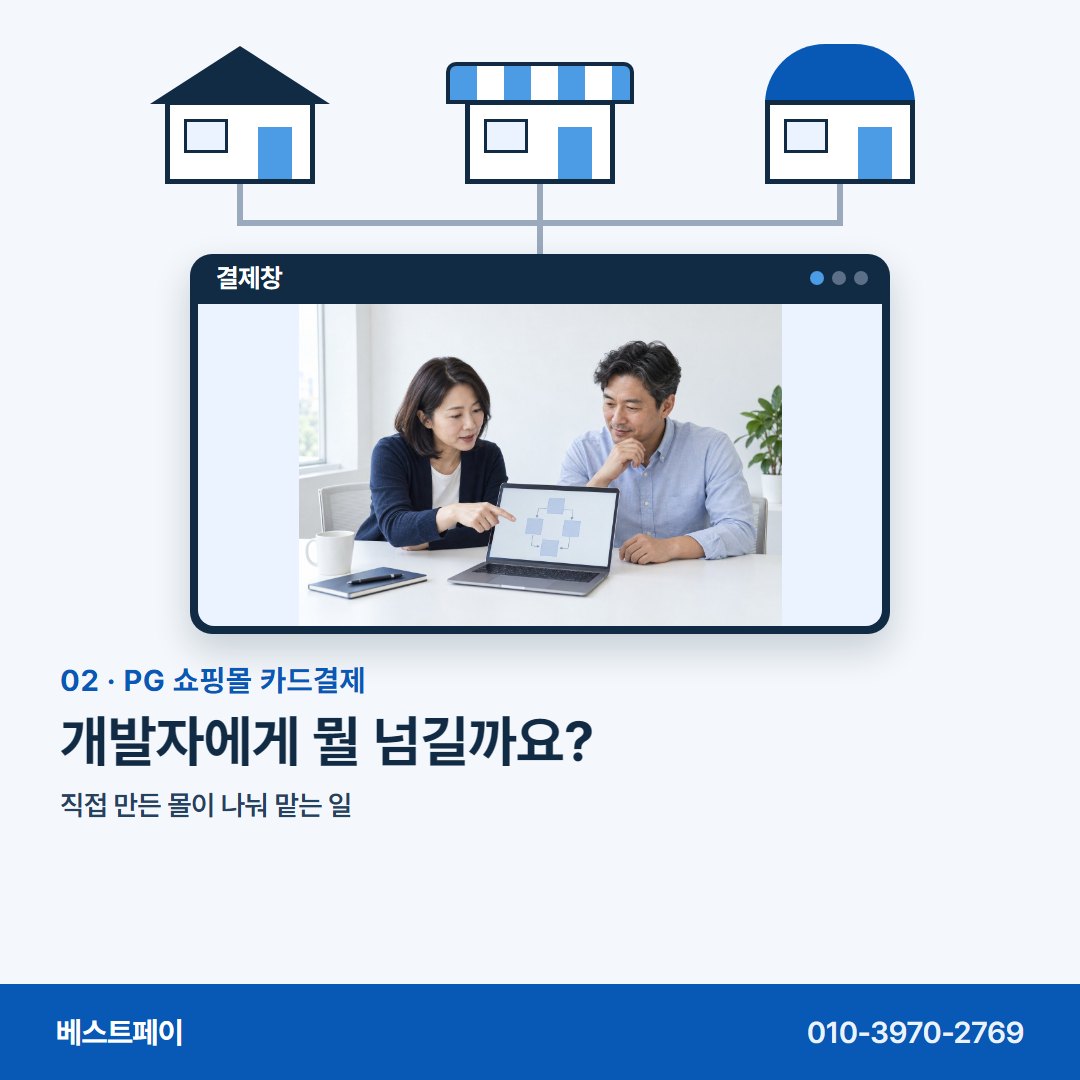 PG 쇼핑몰 카드결제 개발자에게 뭘 넘길까요? — 몰 종류부터 개통일까지 아홉 쪽에 나눠 담았습니다